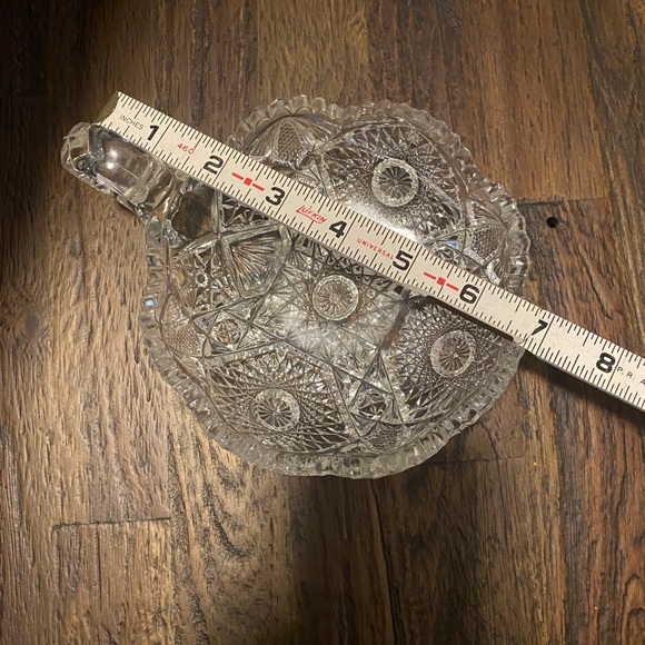 Depression Glass Bowl Cut Glass Dish - Picture 8 of 9